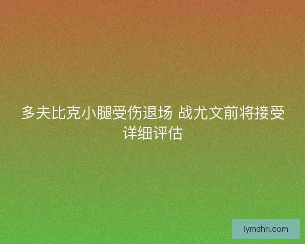 多夫比克小腿受伤退场 战尤文前将接受详细评估